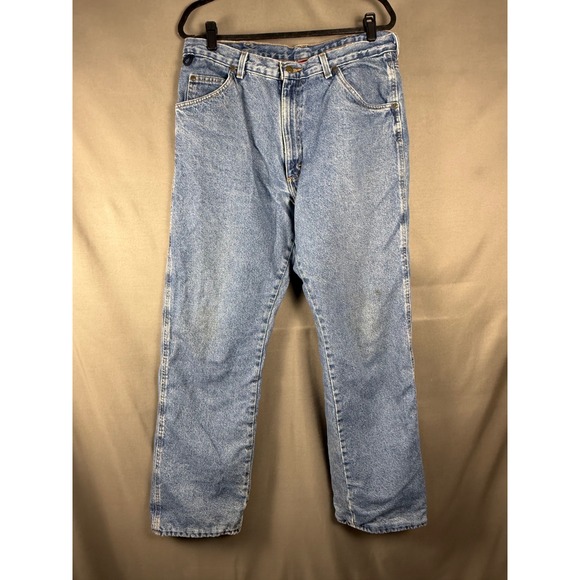 Wrangler Other - Wrangler Rugged Wear Jeans Mens 36x30 Blue Fleece Lined Insulated Denim